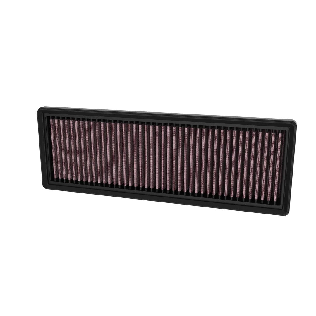 K&N Engineering 33-5146 Replacement Air Filter for Ford Fullsize SUVs, 14.375 x 5 Inches, Reusable Cotton, Red