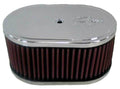 K&N Engineering SDO 7 Inch by 4.5 Inch Oval Air Cleaner Assembly with 3.25 Inch Element for Two-Barrel Carbs