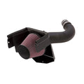 K&N Engineering 57-1553 Air Induction System for Jeep Wrangler JK 3.8L, Reusable Oiled Filter, Black Plastic