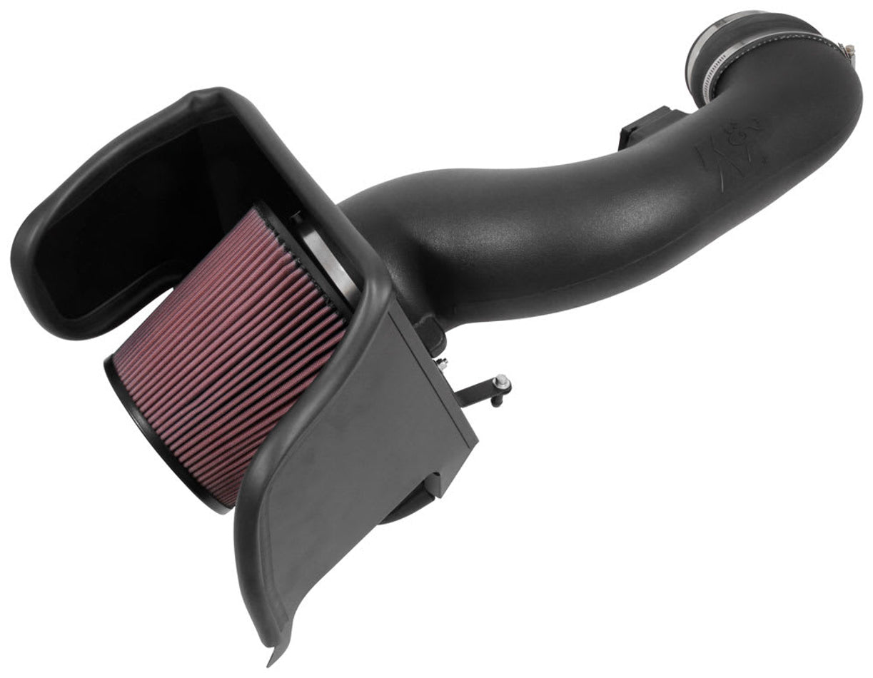 K&N Engineering 57-2597 FIPK Air Intake Kit for Ford F-250 6.7L Diesel, Reusable Oiled Filter, Black Plastic