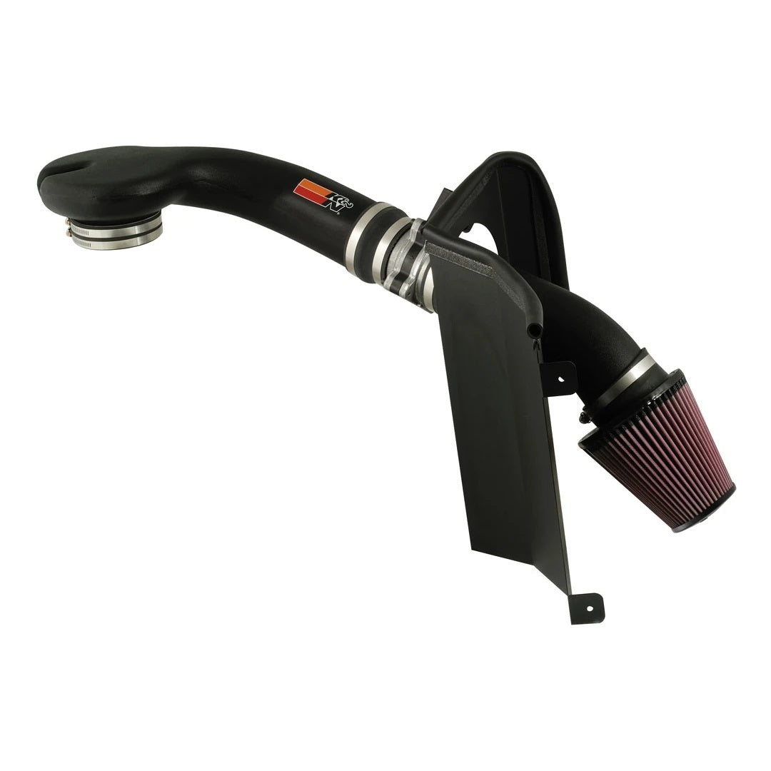 K&N Engineering 57-3017-2 Air Intake System for GM S10 V6 1996-2005, Reusable Oiled Filter, Black Plastic