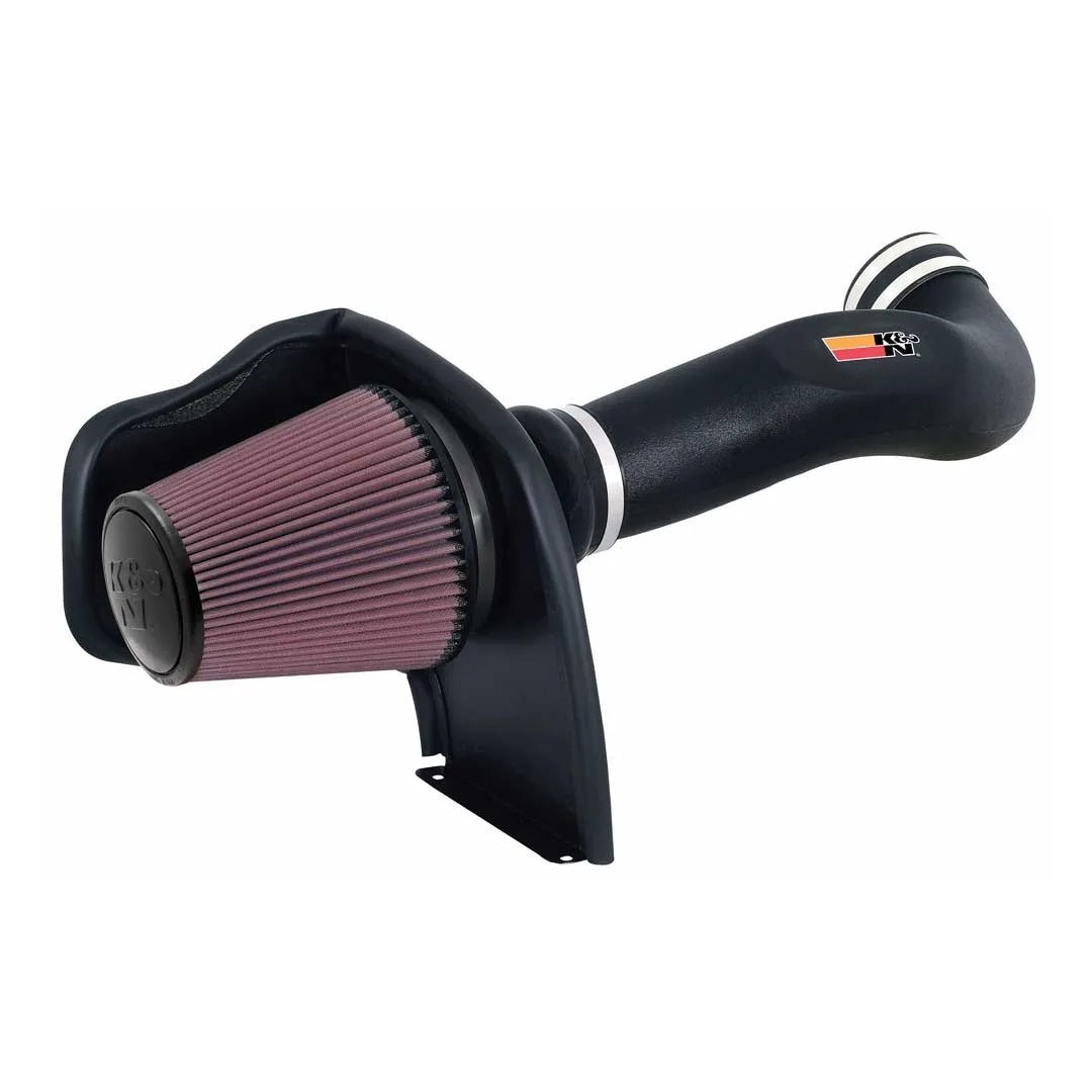 K&N Engineering 57-3050 Air Induction System for GM Fullsize SUVs and Trucks, 2005-2007, 5.3L and 6.0L V8, Reusable Oiled Filter, Black Plastic
