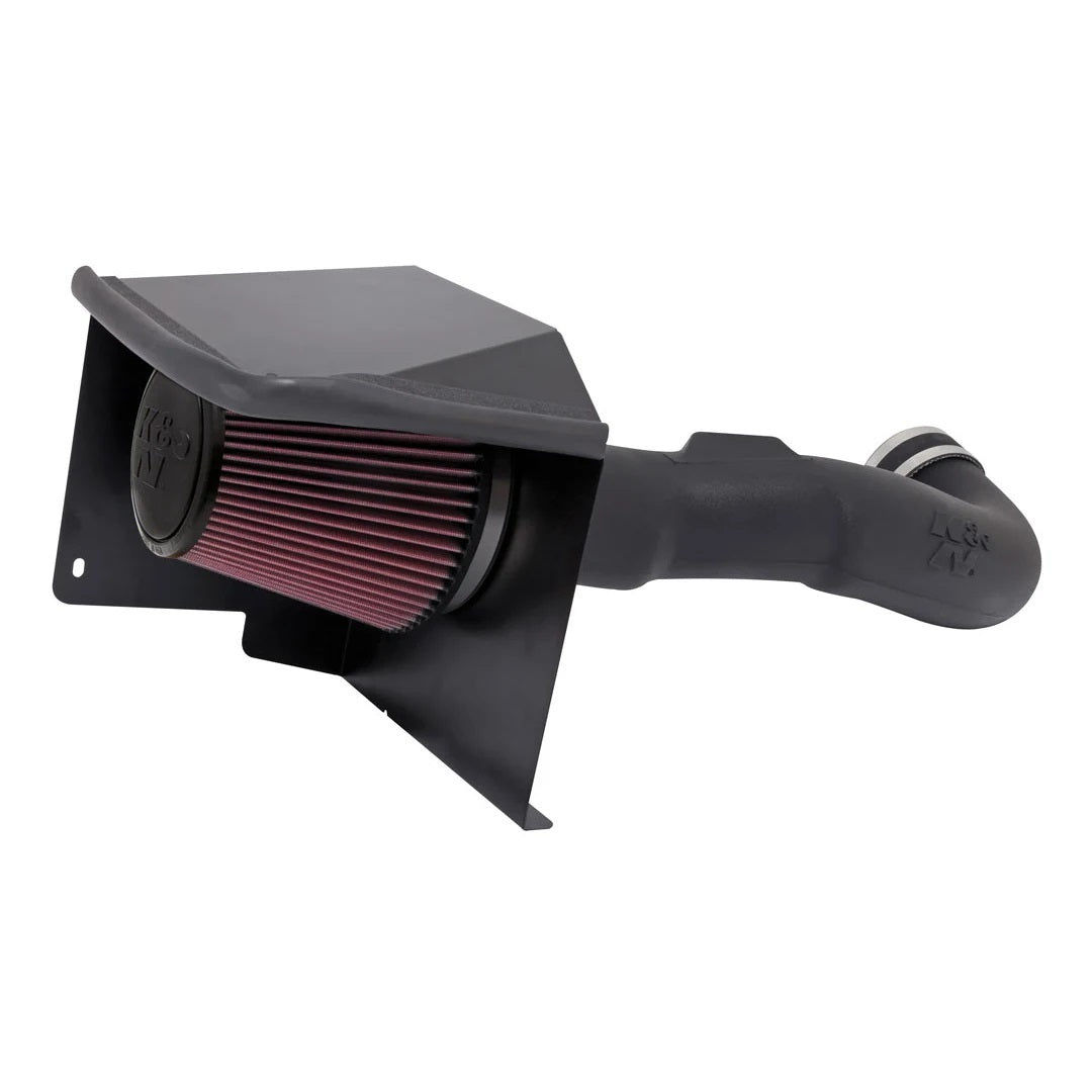 K&N Engineering 57-3070 Air Intake System for Chevy Avalanche 5.3L, Reusable Oiled Filter, Plastic Black Finish
