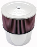 K&N Engineering VS Filter Assembly 58-1210 with Velocity Stack, 9-Inch Round, 5-Inch Element, Polished Stainless Steel