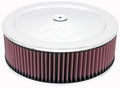 K&N Engineering K&N Part 60-1230 Custom Air Cleaner Assembly, 11-Inch Round, Chrome Steel with Raised Base and 3.5-Inch Element