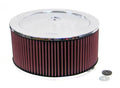 K&N Engineering 60-1250 Air Cleaner Assembly for 11-Inch Round Air Filter with Chrome Finish and Raised Base