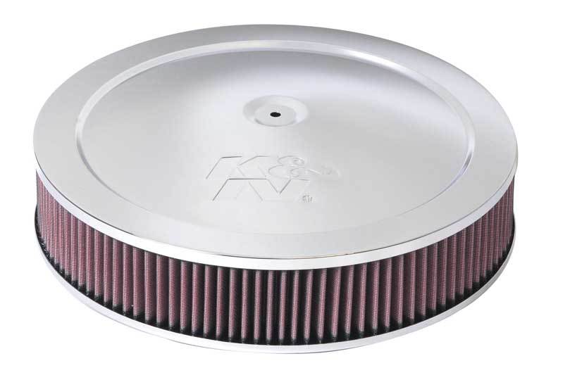 K&N Engineering K&N 60-1280 Air Cleaner Assembly for 14-Inch Round Intake with Chrome Finish
