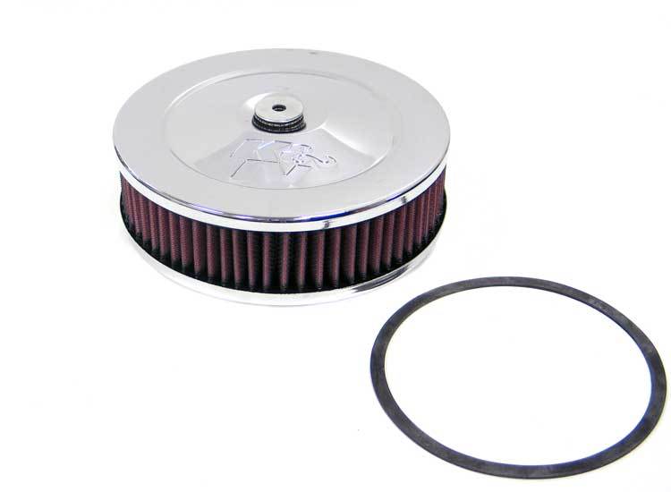 K&N Engineering 60-1320 Air Cleaner Assembly with 7 Inch Round Filter and Chrome Finish
