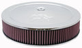 K&N Engineering 60-1430 14-Inch Round Custom Air Cleaner Assembly with Chrome Finish