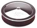 K&N Engineering 60-1640 16-Inch Dominator Air Filter Assembly with Drop Base and Chrome Steel Finish