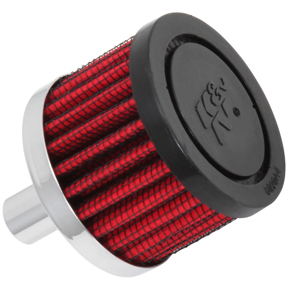 K And N Engineering Breather Vent 62-1010 with Rubber and Steel Construction, 1/2 Inch Diameter Push-In Round Design
