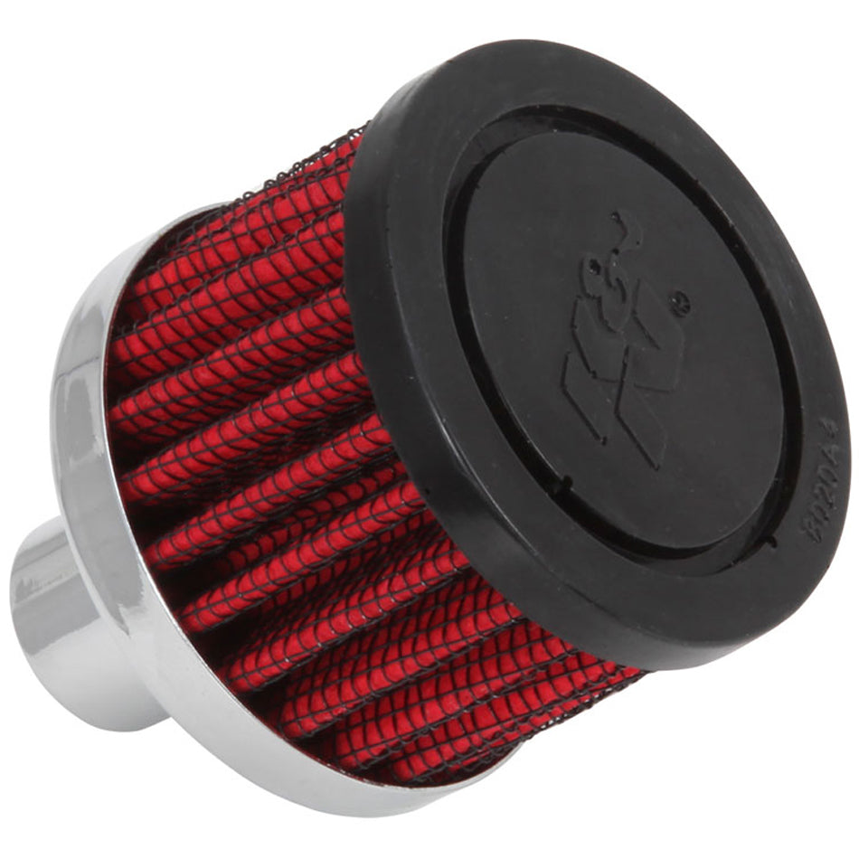 K And N Engineering 62-1030 Crank Vent Rubber Top with Push-In Round Design, 3/4 Inch Hole, Reusable, Black Rubber and Steel Construction