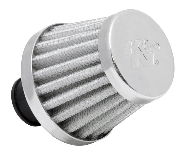 K&N Engineering 62-1600WT Vent Air Filter with Clamp-On Conical Design and Reusable Cotton Media