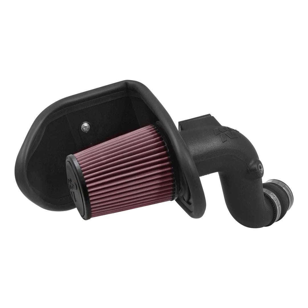 K&N Engineering 63-3097 Air Induction System for Chevy Malibu 2.0L, Reusable Oiled Filter, Black Plastic