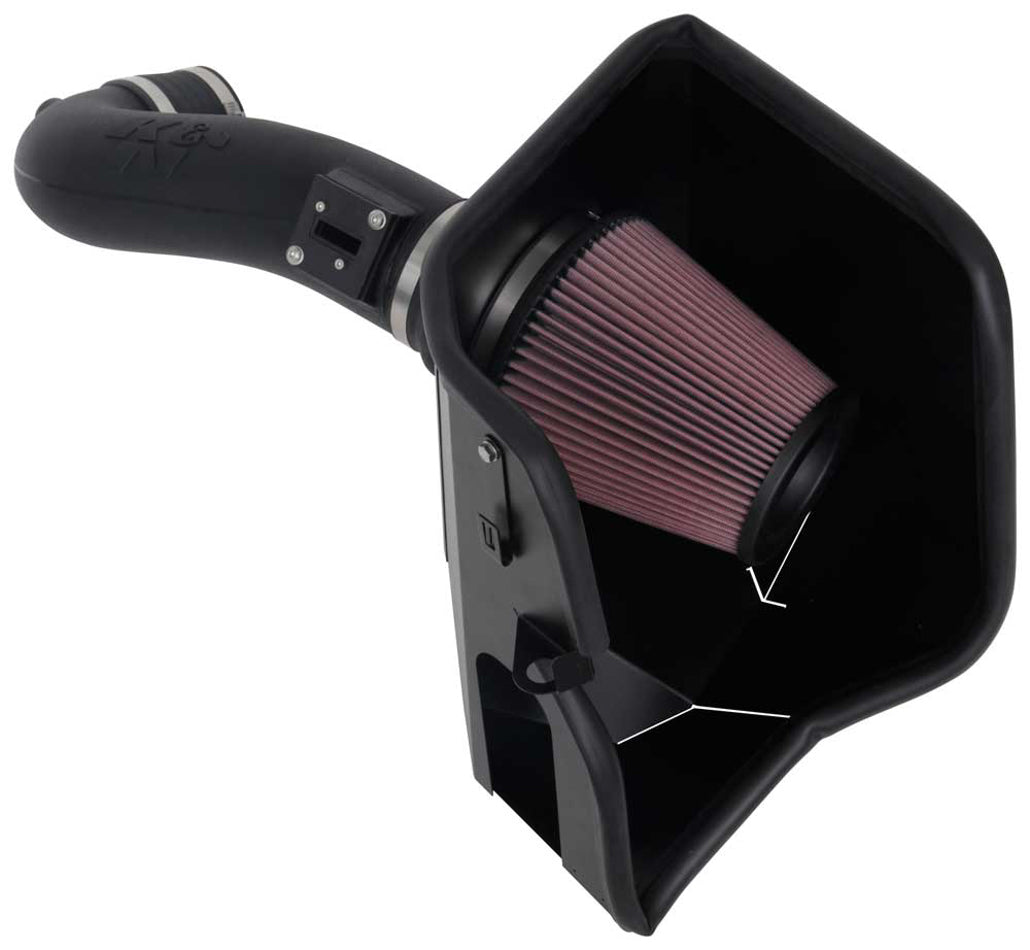 K & N Engineering 63-3110 AirCharger Air Induction System for GM GenV LT-Series Vehicles