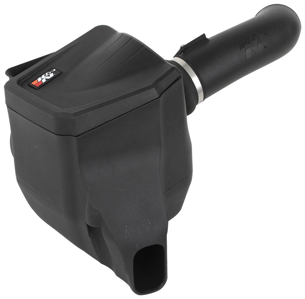 K&N Engineering 63-3119 Air Induction System for GM Duramax Trucks, 63 Series AirCharger, Reusable Oiled Filter, Black Plastic