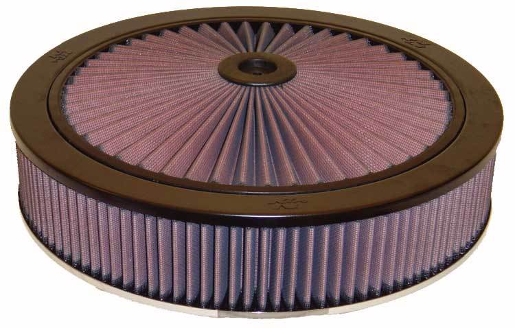 K&N Engineering K&N 66-3010 X-Stream Top Air Cleaner Assembly, 14-Inch Round, Black Aluminum Finish