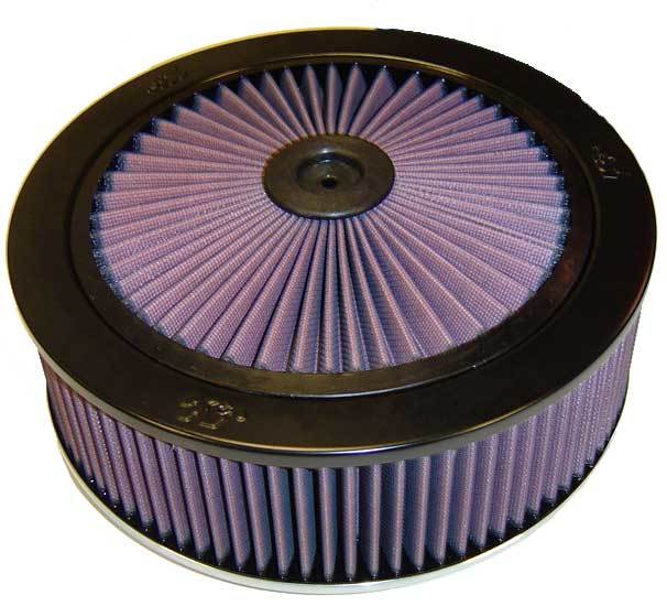 K&N Engineering 66-3120 Air Cleaner Assembly with X-Stream Top, 11 Inch Diameter, 3.5 Inch Element, Raised Aluminum Base, Black Powder Coat Finish