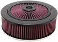 K & N Engineering 66-3150 Air Cleaner Assembly with X-Stream Top, 9 Inch Round, Aluminum, Black Powder Coat