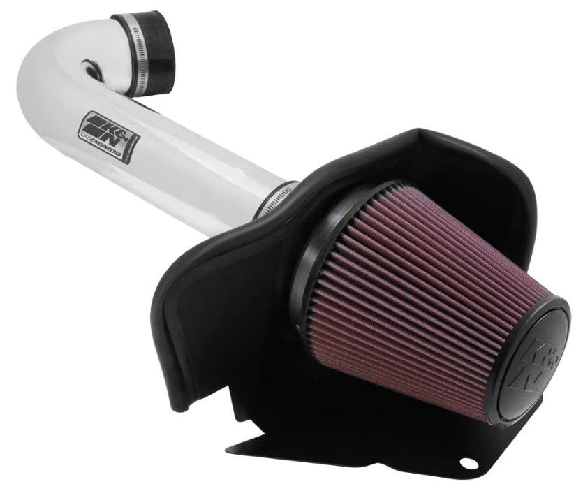 K&N Engineering 77-1563KP Performance Intake Kit for Jeep 5.7L with Reusable Oiled Filter and Aluminum Finish