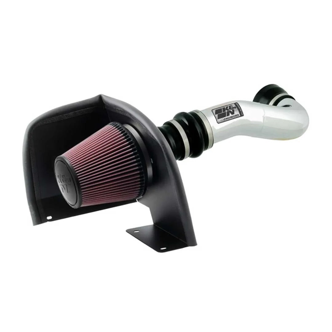K&N Engineering 77-3058KP Air Induction System for GM Fullsize SUVs and Trucks with 5.3L Engine, Polished Aluminum Reusable Filter