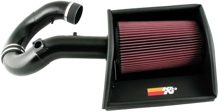 K&N Engineering 77-3063KTK Air Induction System for GM Duramax 6.6L Diesel Engines with Reusable Oiled Filter and Aluminum Construction
