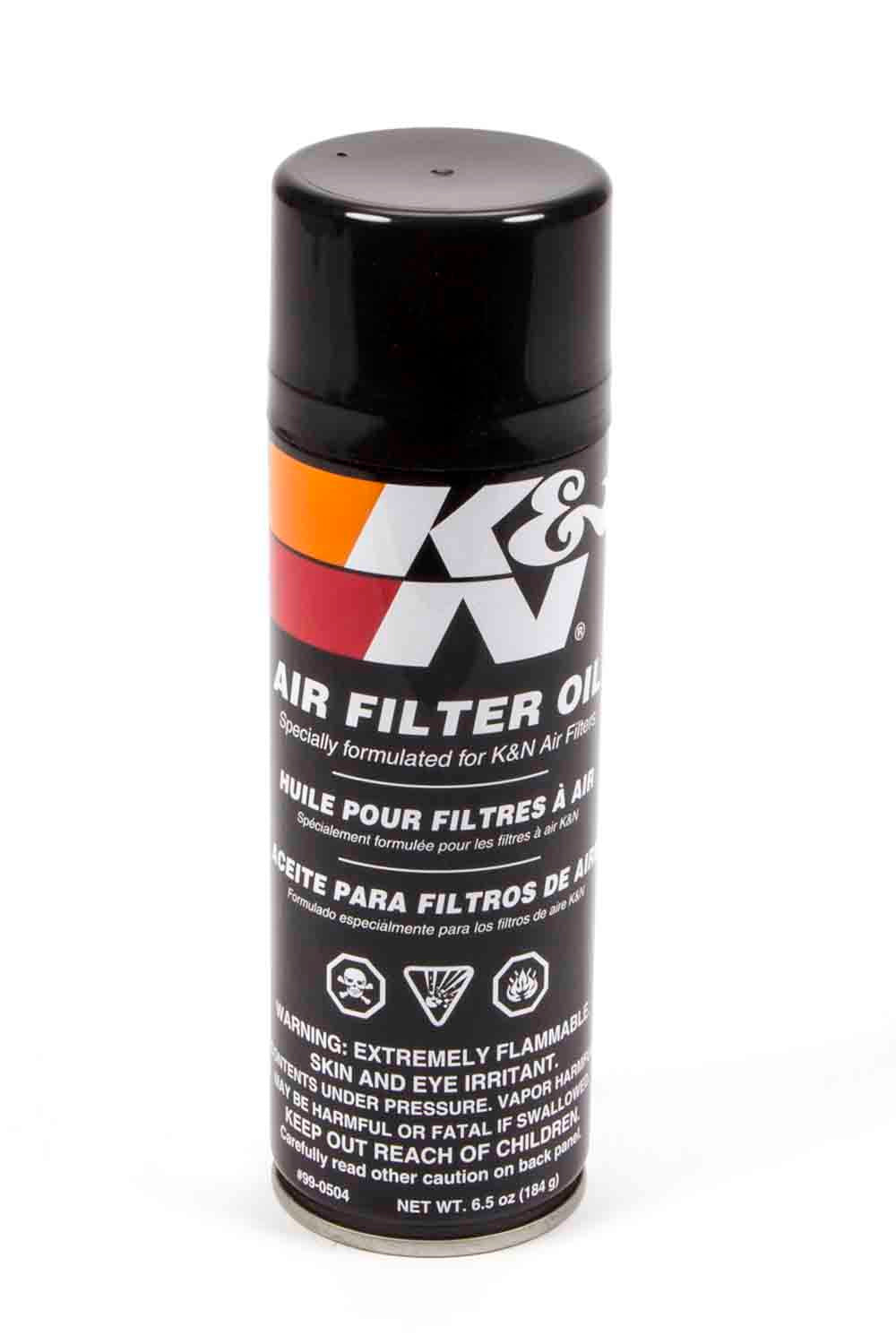 K&N Engineering Air Filter Oil Red, 6.5 Ounce Aerosol for Air Filter Maintenance