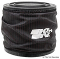 K&N Engineering AC-1012DK Air Filter Wrap Reusable Silicone-Treated Polyester Black 5.25 Inch OD, 6.25 Inch Tall