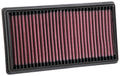 K&N Engineering BM-1019 Replacement Air Filter for BMW S1000RR and M1000RR (2019-2025) - Reusable Cotton Panel Filter, Red Finish