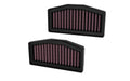 K&N Engineering BM-1324 Replacement Air Filter for BMW R1300GS (2024-2025) - Reusable Cotton Panel Filter, Red Finish