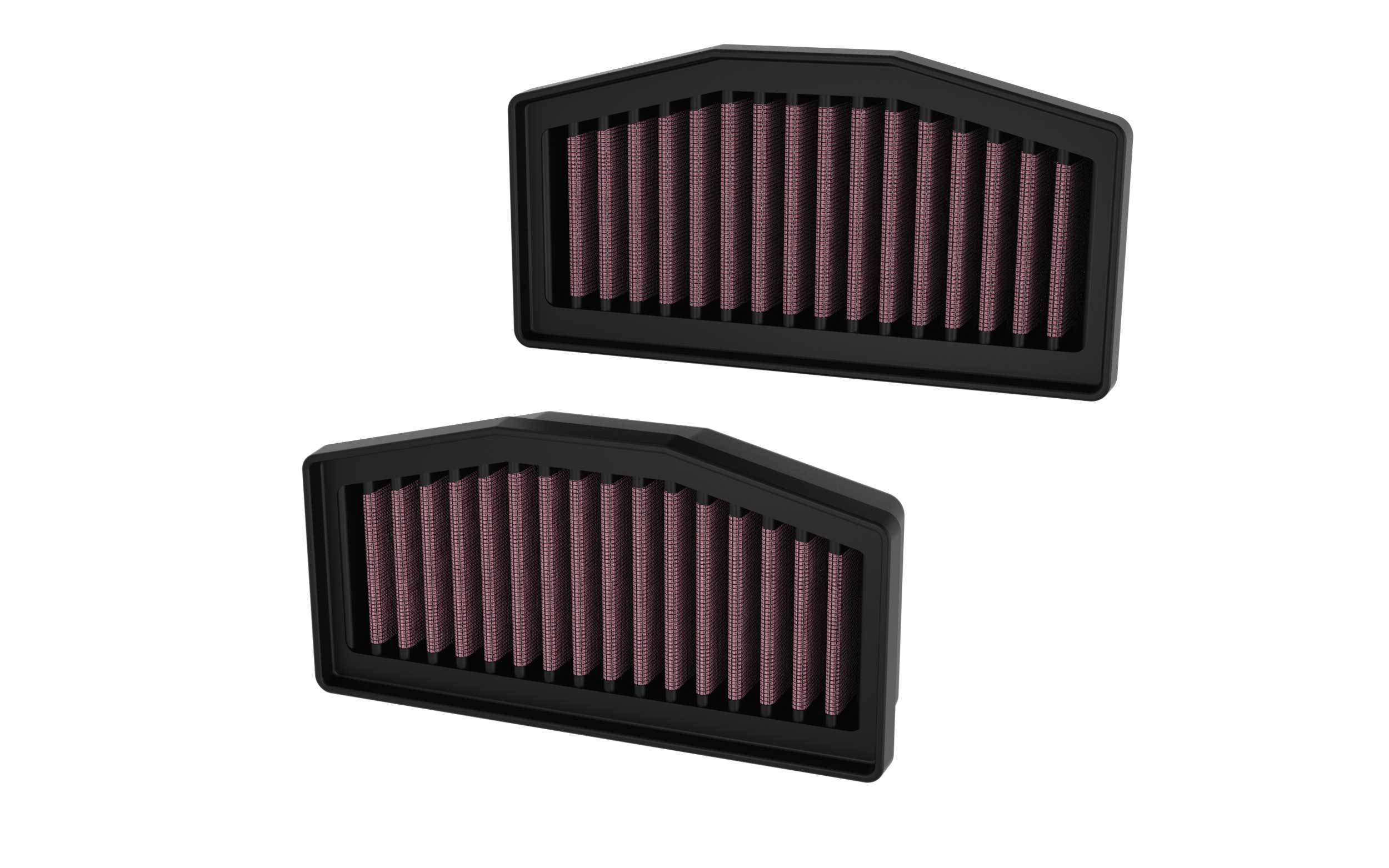 K&N Engineering BM-1324 Replacement Air Filter for BMW R1300GS (2024-2025) - Reusable Cotton Panel Filter, Red Finish
