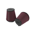 K&N Engineering E-0630 Replacement Air Filter for Ford Mustang 2024, Clamp-On Conical Design, Red Cotton Element