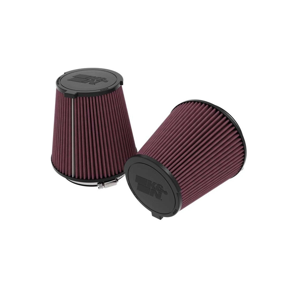 K&N Engineering E-0630 Replacement Air Filter for Ford Mustang 2024, Clamp-On Conical Design, Red Cotton Element