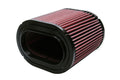 K&N Engineering E-0644 Air Filter Element for Ford F250 6.7L Diesel, Oval Reusable Cotton Filter, Red Finish