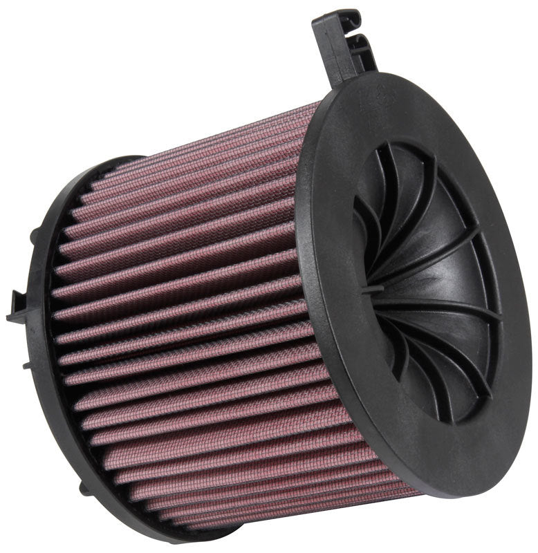 K&N Engineering E-0646 Replacement Air Filter for Audi Vehicles, 6.625-Inch Diameter, 5.5-Inch Height, Reusable Cotton Material