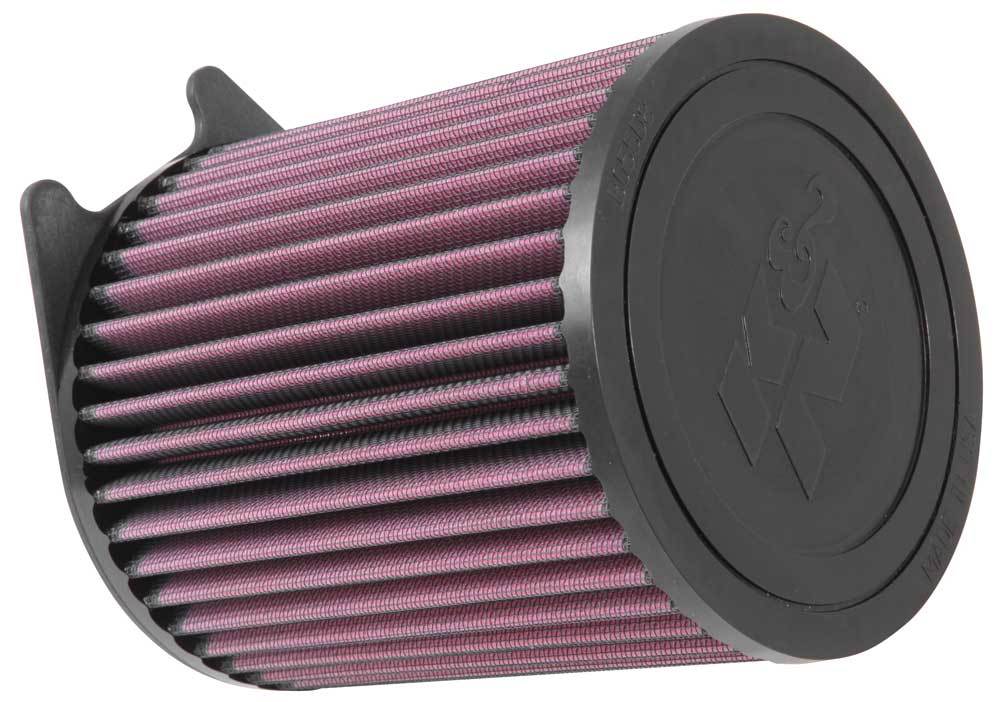 K&N Engineering E-0661 Replacement Air Filter for Mercedes-Benz A45, CLA45, GLA45 2014-2019, 5.625 Inch Diameter, Reusable Cotton Element