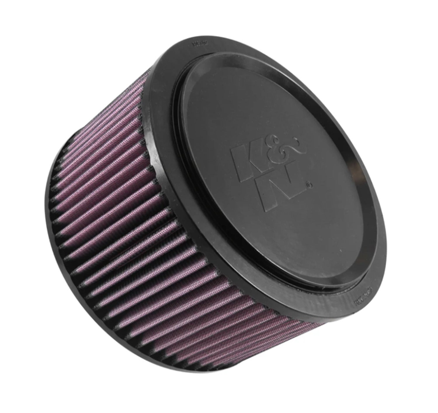 K&N Engineering E-0662 Air Filter Element for Compact Trucks, 8.25 Inch Diameter, Reusable Cotton, Red Finish