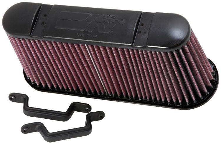 K&N Engineering E-0782 Oval Reusable Cotton Air Filter for Chevrolet Corvette 2006-2013