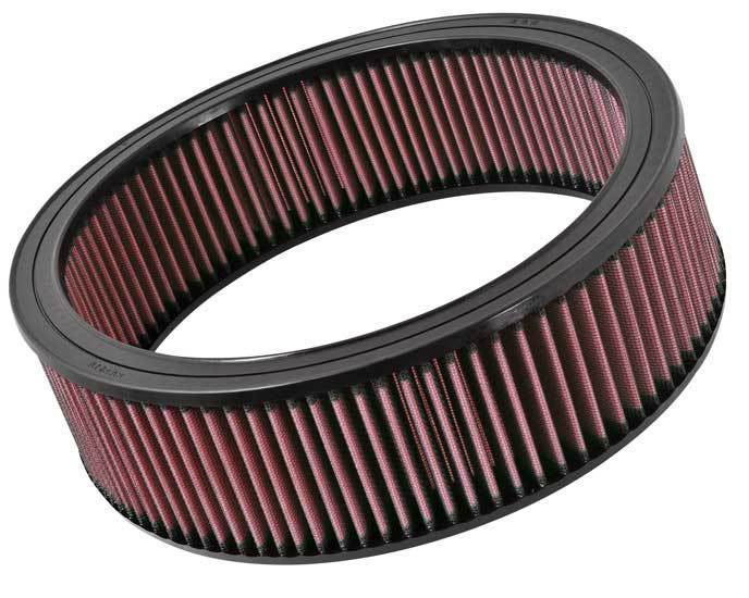 K&N Engineering E-1500 Air Filter Element for GM Vehicles, 12-inch Diameter, Reusable Cotton Filter in Red