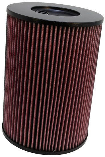 K&N Engineering E-1700 Replacement Air Filter for Hummer H1, Round 9 Inch Diameter, 12.9 Inch Tall, Reusable Cotton Filter, Red Finish
