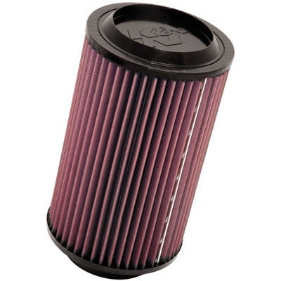 K&N Engineering E-1796 Air Filter Element for GM Fullsize SUVs and Trucks, 6.063 Inch Diameter, 9.5 Inch Tall, Reusable Cotton Filter, Red Finish