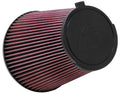 K&N Engineering E-1993 Air Filter Element for Ford Mustang 2010-2014, Clamp-On Conical Design, Reusable Cotton Filter, Red Finish
