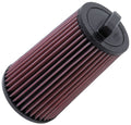 K&N Engineering E-2011 Replacement Air Filter for Mercedes-Benz Vehicles, Conical Design, 5-Inch Base Diameter, 3.75-Inch Top Outer Diameter, 9.625-Inch Height, Reusable Cotton Material, Red Finish