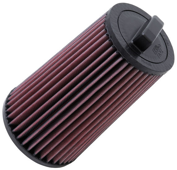 K&N Engineering E-2011 Replacement Air Filter for Mercedes-Benz Vehicles, Conical Design, 5-Inch Base Diameter, 3.75-Inch Top Outer Diameter, 9.625-Inch Height, Reusable Cotton Material, Red Finish