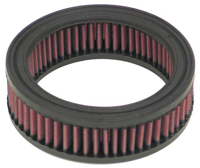 K&N Engineering E-2470 Replacement Air Filter for Harley Davidson and Austin Motorcycle Applications, Round, 6.06 Inch Diameter, 1.88 Inch Tall, Reusable Cotton, Red Finish