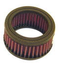 K&N Engineering E-3120 Air Filter Element for Universal Fit, 3.875 Inch Diameter, 2 Inch Tall, Reusable Cotton Filter, Red Finish