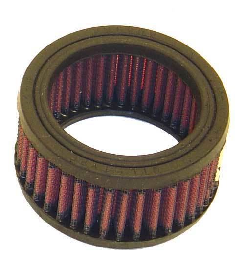 K&N Engineering E-3120 Air Filter Element for Universal Fit, 3.875 Inch Diameter, 2 Inch Tall, Reusable Cotton Filter, Red Finish
