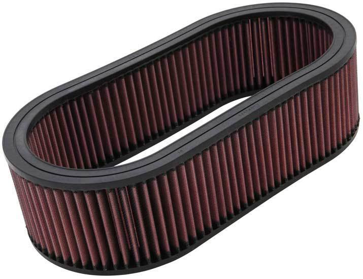 K&N Engineering E-3514 Oval Reusable Cotton Air Filter 14.625 x 7.75 Inches