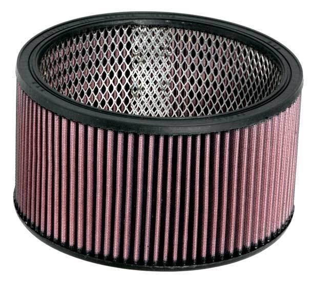 K&N Engineering E-3650 Air Filter Element, 9 Inch Diameter, 5 Inch Tall, Reusable Cotton, Wire Mesh Included, Red