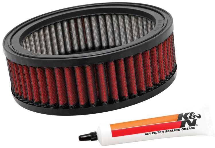 K&N Engineering E-4665 Air Filter Element for Small Engines, 7 Inch Diameter, Reusable Cotton Filter in Red
